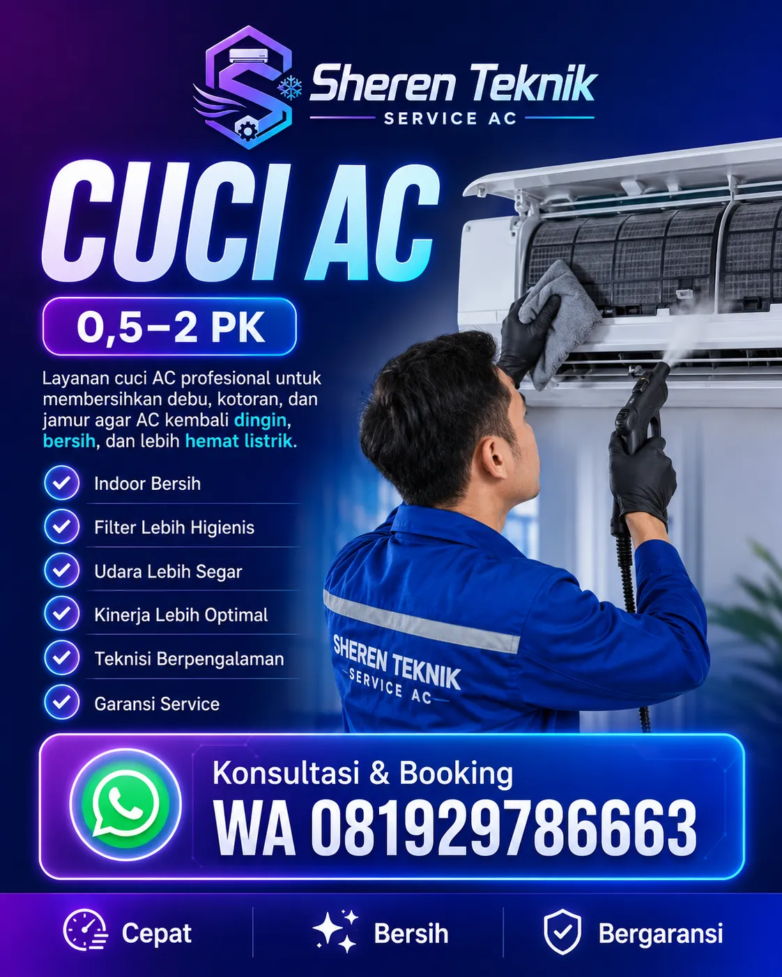 Cuci AC Portabel