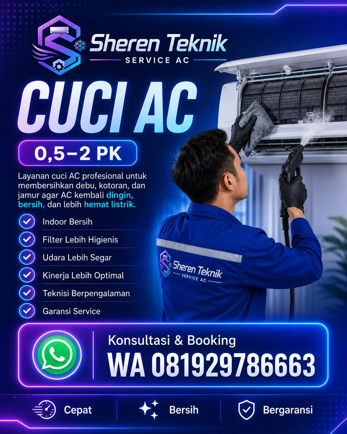 Cuci AC Standing Floor