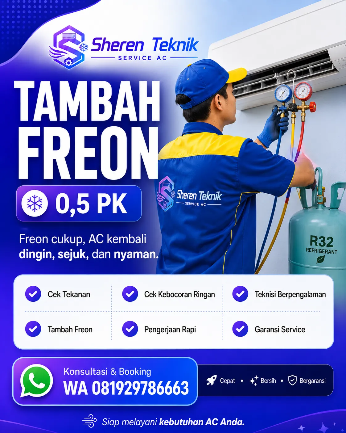 Tambah Freon AC