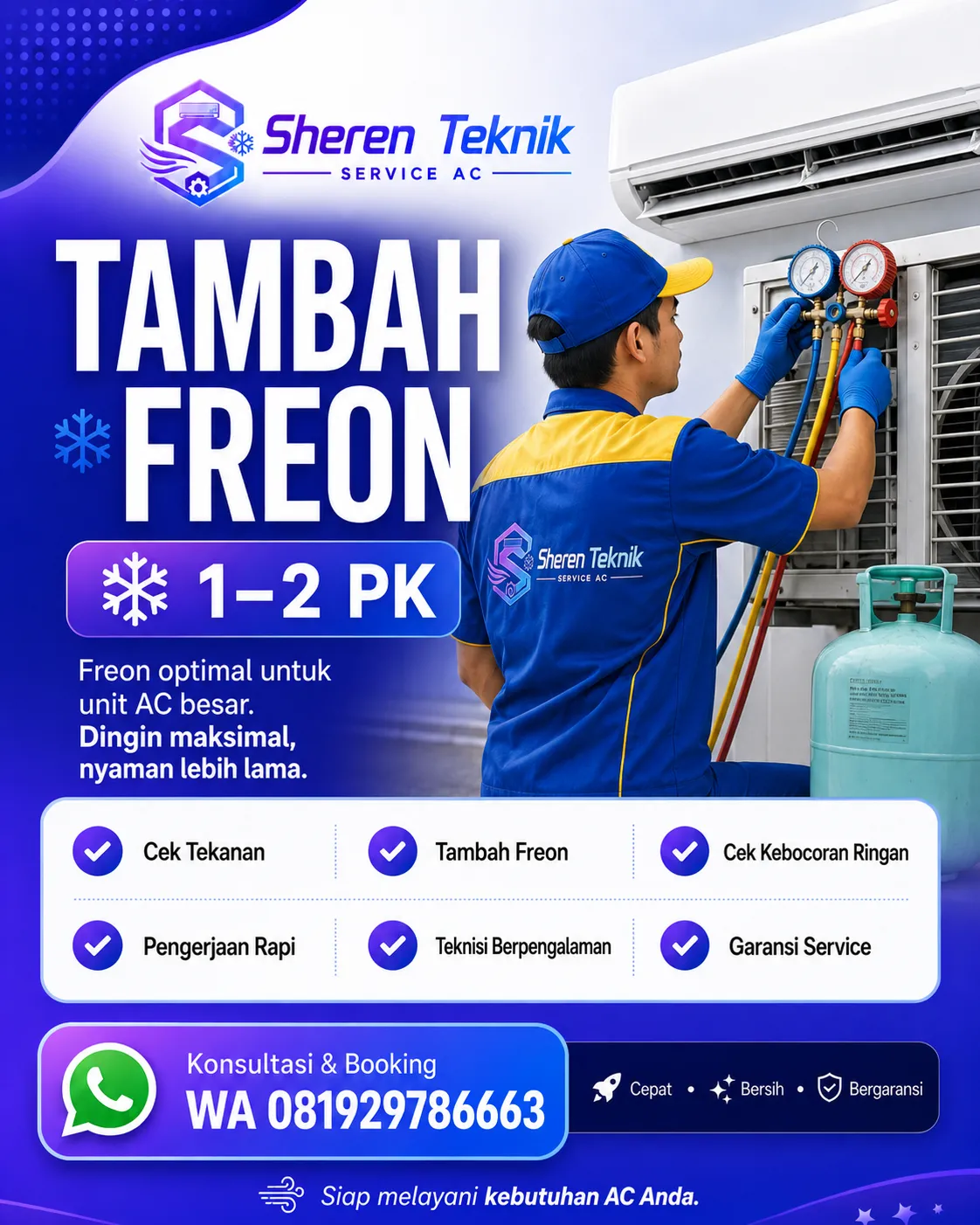 Tambah Freon AC