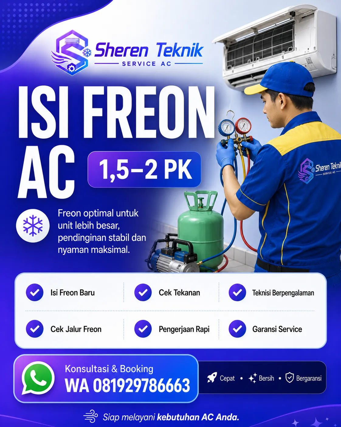 Isi Freon AC